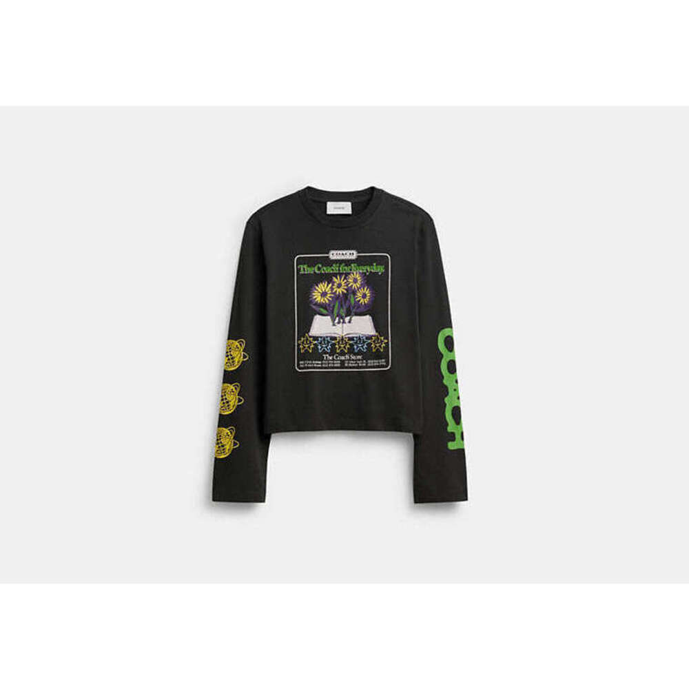 Long Sleeve Graphic T-Shirt In Organic Cotton